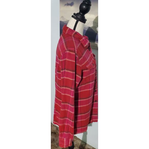 Patagonia Womens Flannel Shirt Size 8 Cabincore Cottagecore Fall Sustainable - Picture 4 of 9